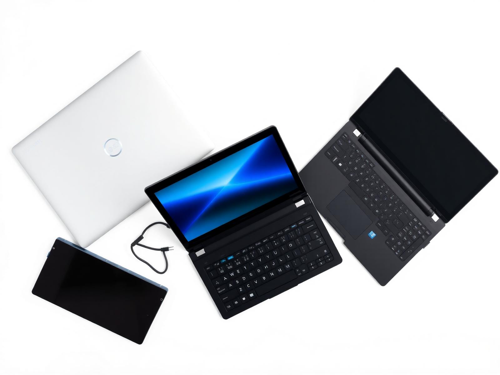 Silver ultrabook, gaming laptop and tablet product lineup